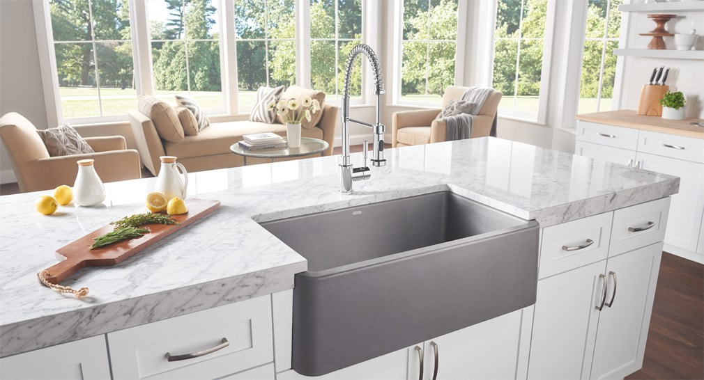 Choosing The Right Kitchen Sink There, White Acrylic Farmhouse Sink
